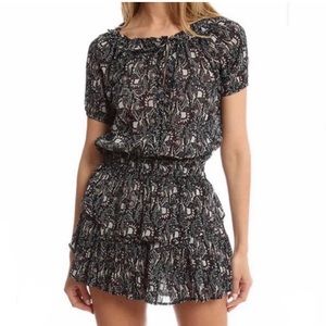 LoveShackFancy Vintage Paisley Poppy Dress in Black